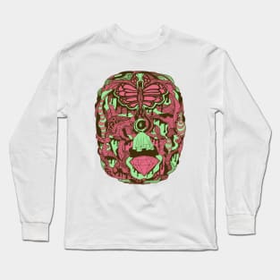 Pink Mint Metamorphosis Wave of Thoughts Long Sleeve T-Shirt